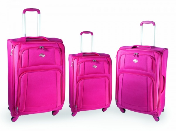 american tourister pink suitcase
