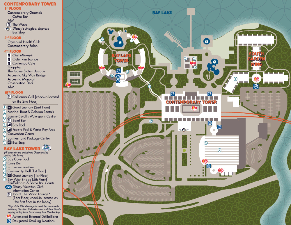 walt disney world map of resorts. like all Disney resorts,