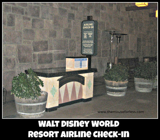 Resort Airline Check In Service At Walt Disney World
