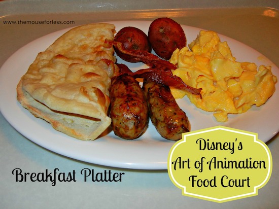 Landscape of Flavors Food Court Menu Disney's Art of