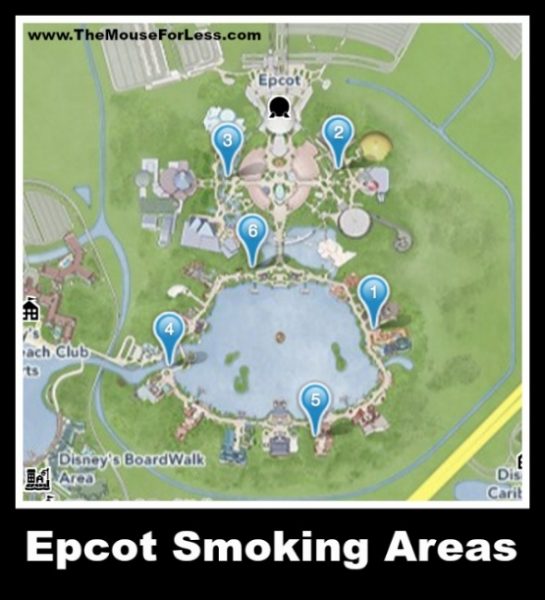 Walt Disney World Designated Smoking Areas in the Theme Parks