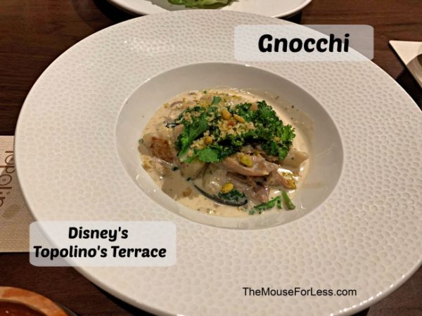 Topolino's Terrace menu
