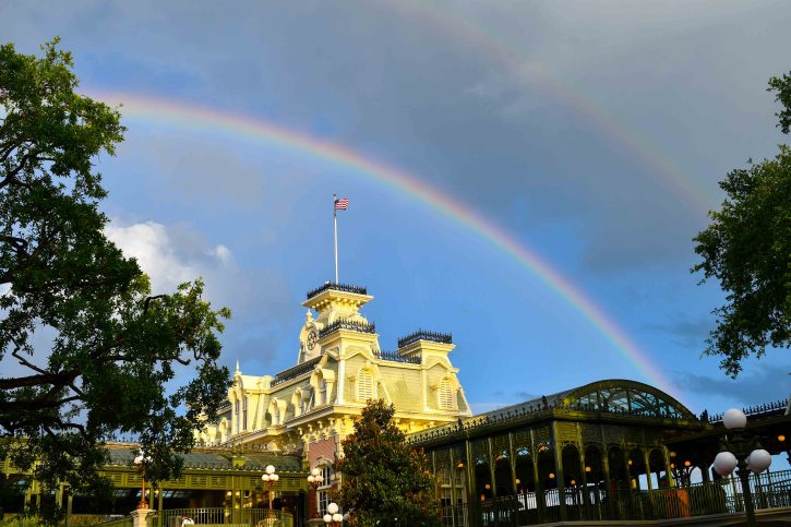 Walt Disney World weather rainbow