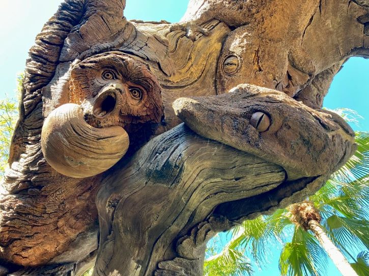 Animal Kingdom Tree of Life Carving