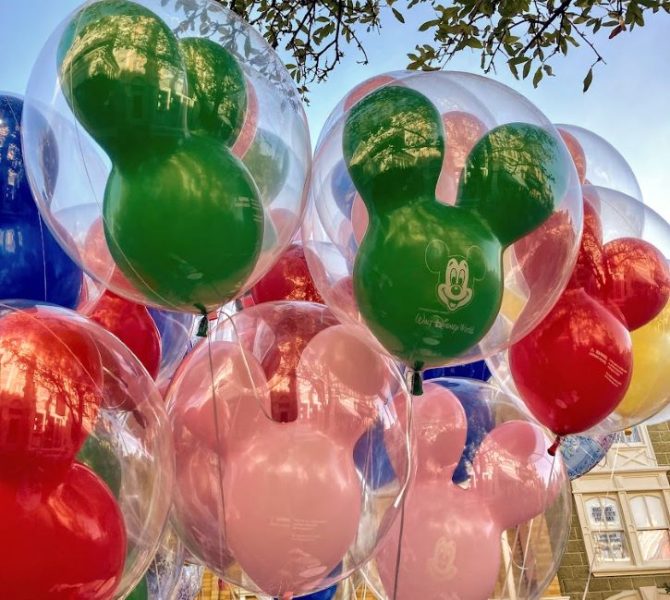 Birthday balloons Walt Disney World