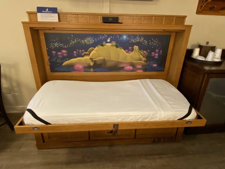 Pull-down bed at Disney's Port Orleans Riverside Resort