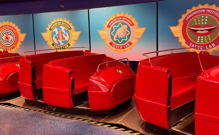 Journey into Imagination ride vehicles Epcot