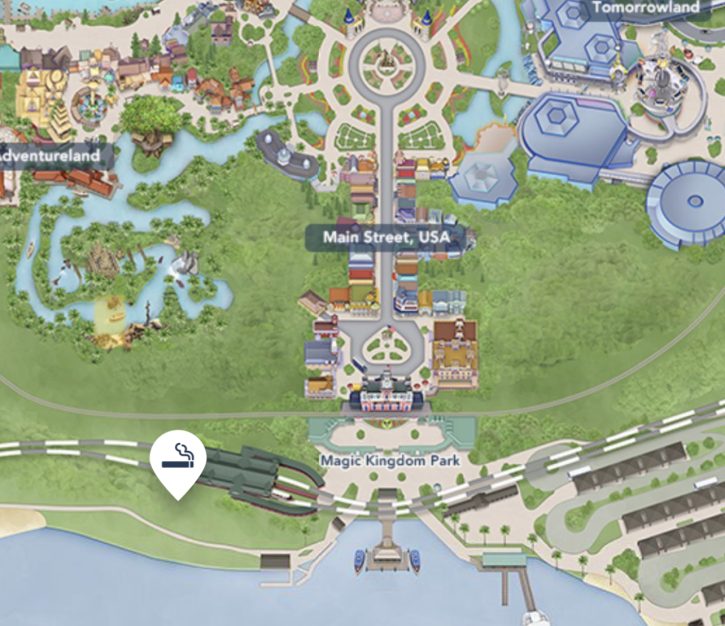 Designated Smoking Areas - Magic Kingdom