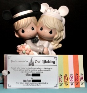 Disney style wedding invitation 