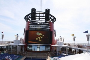 Movies on the pool deck