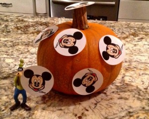 Goofy and the pumpkin