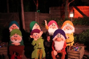 Meeting the Seven Dwarfs - Copyright Liliane Opsomer