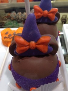 Witch Hat caramel apple from the Candy Cauldron