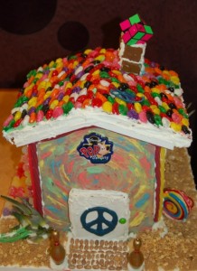 Gingerbread house made by cast members of Pop Century Resort