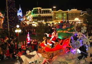 Here comes Santa! Santa float