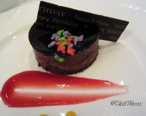 Birthday Dessert on the Disney Dream