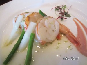 lobster and shrimp at Royal Palace