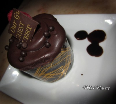 Be Our Guest Chocolate Cupcake