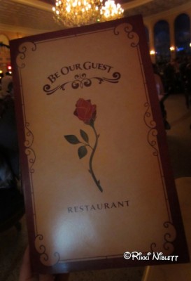 Be Our Guest Menu