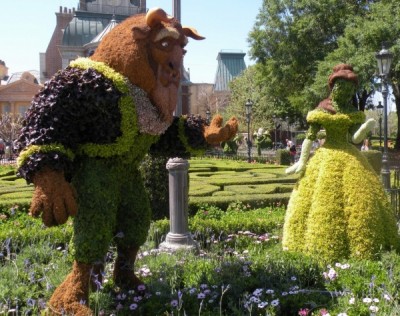 Beauty and the Beast Topiary