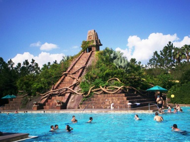 The pool at Disney's Coronado Springs Resort