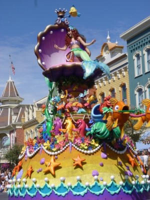 Festival of Fantasy Parade Ariel Little Mermaid Float (1)