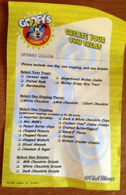 Goofy Candy Co Order Form