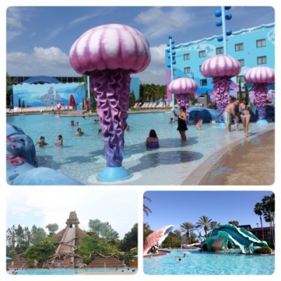 Pools at Art of Animation, Coronado Springs & Port Orleans French Quarters