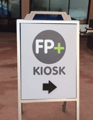 photo of a FP+ direction sign
