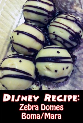 Disney Recipe - Zebra Domes