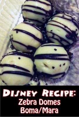 Disney Recipe - Zebra Domes