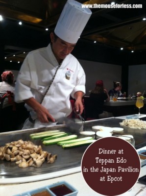 Dinner at Teppan Edo in the Japan Pavilion at Epcot