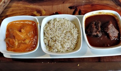 Butter Chicken and Beef Short Ribs with Basmati Rice