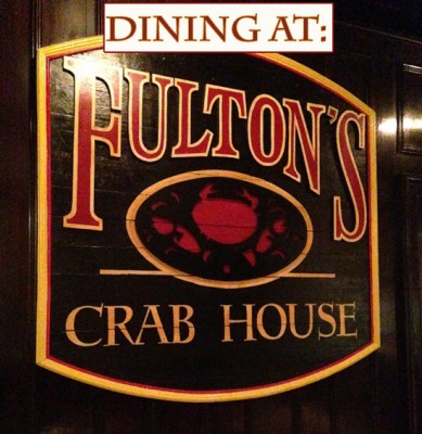 Dining at Fulton's Crab House