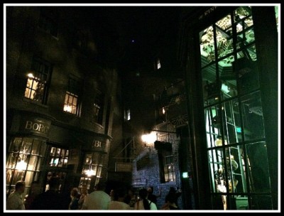 Entrance to Borgin and Burkes, inside the dark and mysterious Knockturn Alley