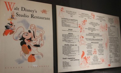 vintage menu