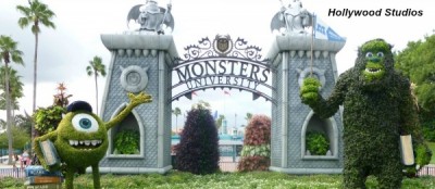 MONSTERS UNIVERSITY SIGN with text