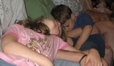 The kids just couldn't stay awake!