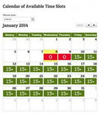 Garden Grocer Delivery Calendar....Pick your date & time