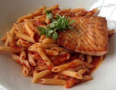 Salmon pasta