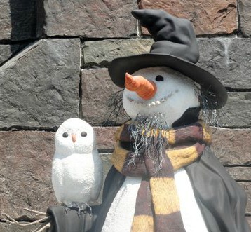 Snowman in Hogsmeade