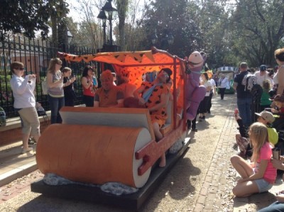 Port Orleans Resort Mardi Gras Parade flinstones 4