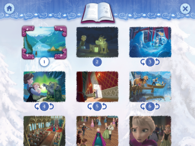 Chapters for Frozen Storybook Deluxe