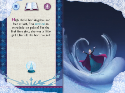 Elsa's Story in Frozen Storybook Deluxe