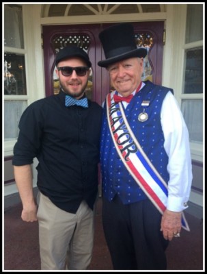 My very handsome fiancé hanging out with the Mayor of Main Street, U.S.A.
