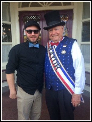 My very handsome fiancé hanging out with the Mayor of Main Street, U.S.A. 