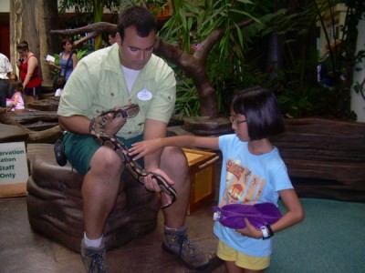 Conservation Station Snake Encounter