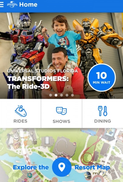 Guide to the Official Universal Orlando Resort App