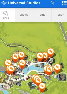 Universal App Studios screen