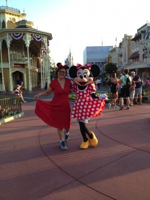 Me as Minnie with Minnie